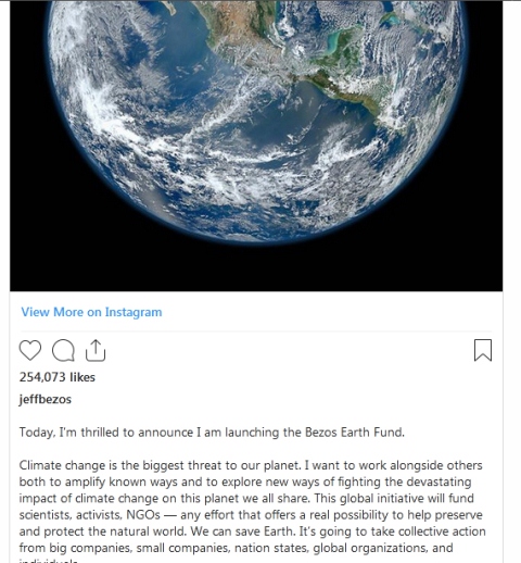 کمک 10 میلیارد دلاری ثروتمندترین فرد جهان برای مقابله با تغییرات اقلیمی کمک 10 میلیارد دلاری ثروتمندترین فرد جهان برای مقابله با تغییرات اقلیمی