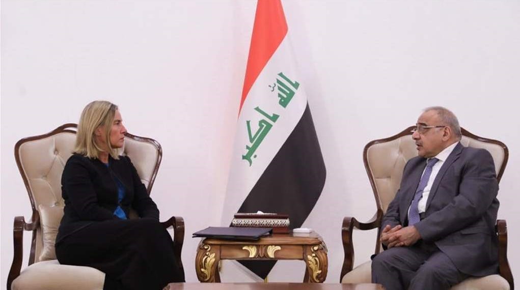 جزئیات رایزنی‌های موگرینی با سران عراق (+عکس)