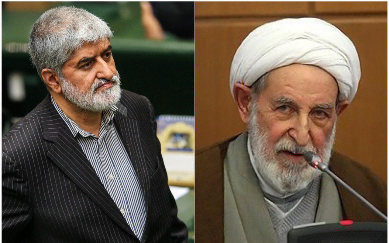 جواب مطهری به آیت الله یزدی: شورای نگهبان افراد آزاده را به دلیل انتقاد، رد صلاحیت میکند جواب مطهری به آیت الله یزدی: شورای نگهبان افراد آزاده را به دلیل انتقاد، رد صلاحیت میکند