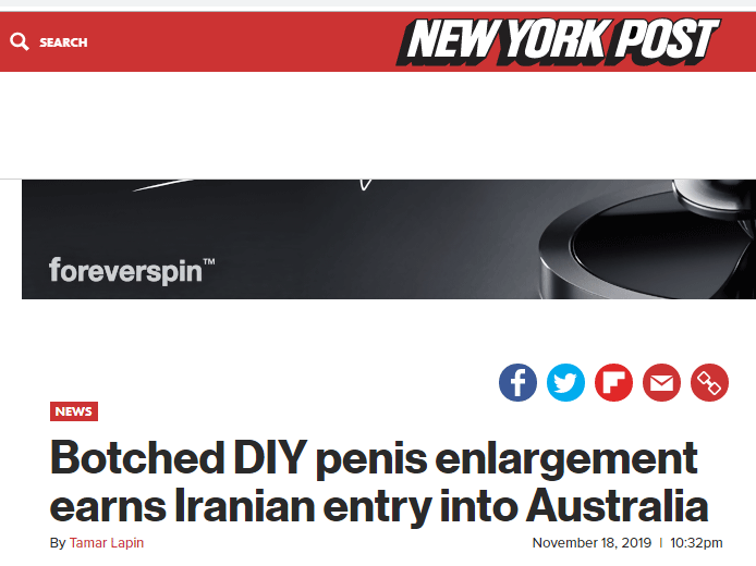 پناهندگی یک ایرانی به استرالیا به دلیل درمان 