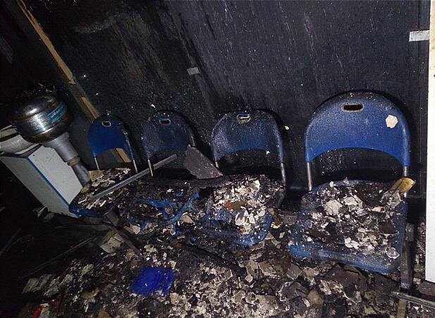 حریق دفتر پیشخوان دولت در جنوب تهران (+عکس)