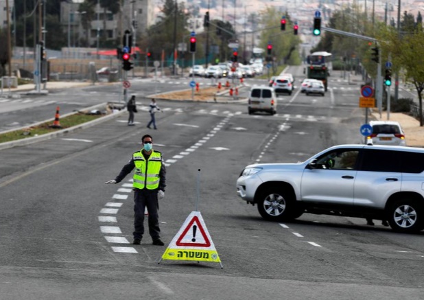 بسته شدن منطقه یهودیان افراطی در اسرائیل برای کنترل کرونا منطقه بنی برایک اسرائیل
