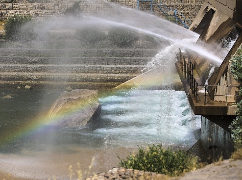 سد طالقان تهران سرریز شد