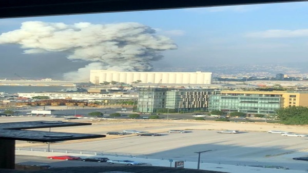 وقوع آتش‌سوزی مجدد در مکان انفجار بیروت