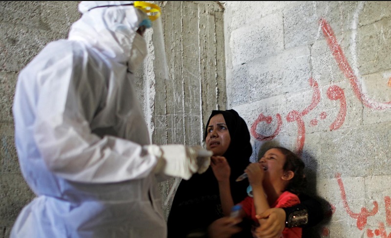 ماسک در نوار غزه