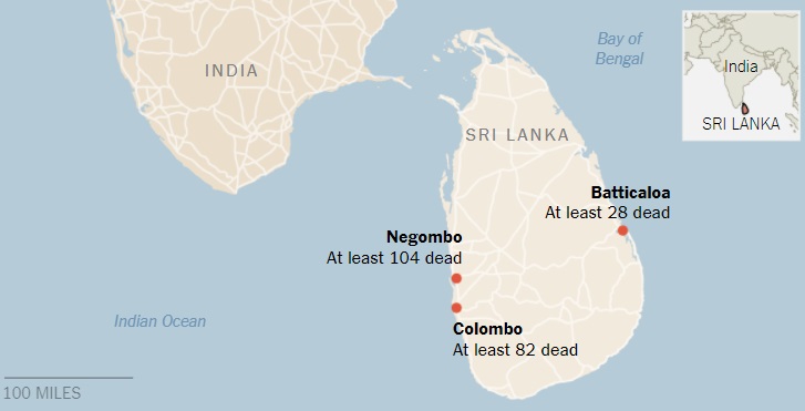 سریلانکا نقشه سریلانکا د رنزدیکی هند
