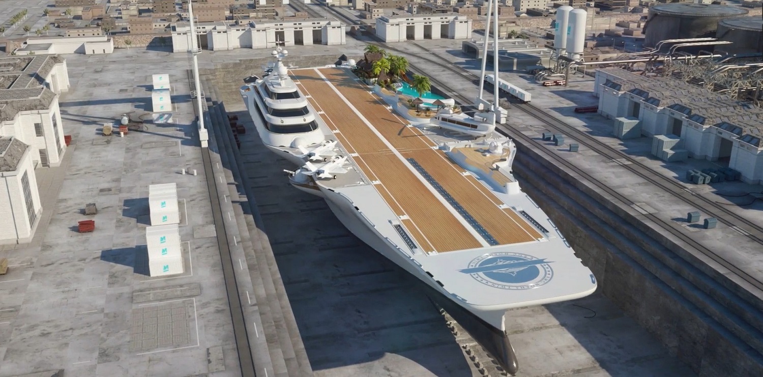 تبدیل یک ناو هواپیمابر به کشتی تفریحی برای نخستین بار در جهان