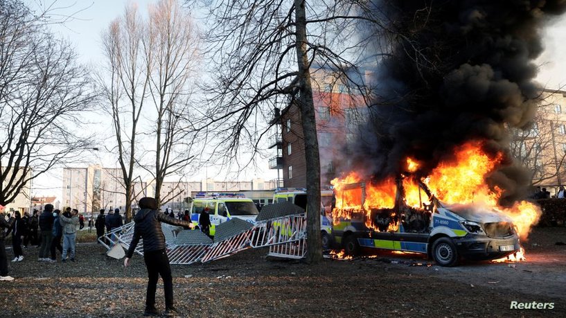 سوئد؛ درگیری میان پلیس سوئد و معترضین ضد قرآن سوزی
