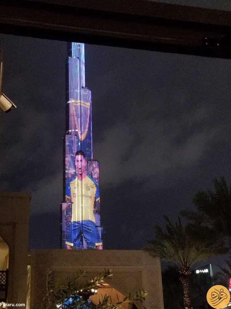 برج خلیفه در تسخیر کریستیانو رونالدو (عکس)