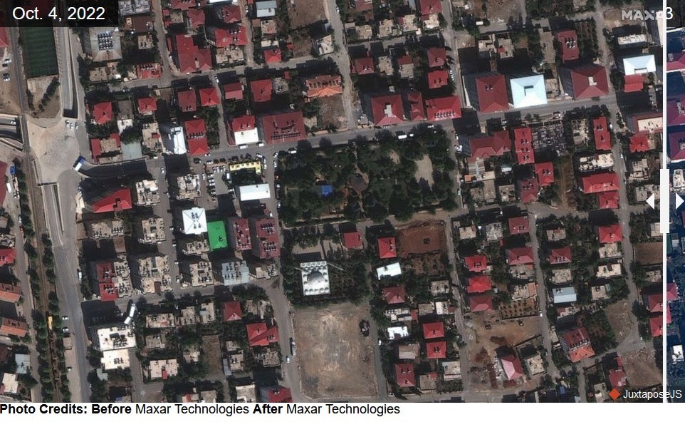 قبل و بعد از زلزله ترکیه و سوریه (عکس)