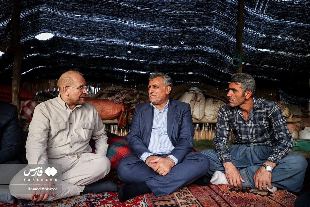 قالیباف در سیاه چادر