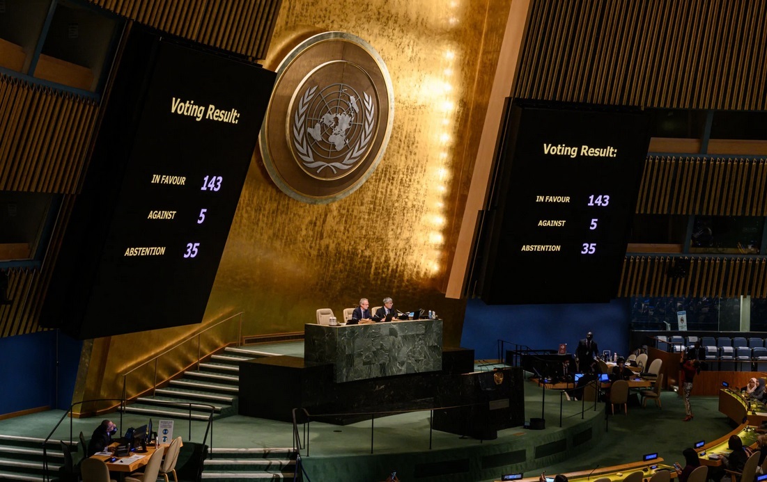 محکومیت روسیه در سازمان ملل/ فقط 4 کشور از مسکو حمایت کردند/ ایران غیبت کرد