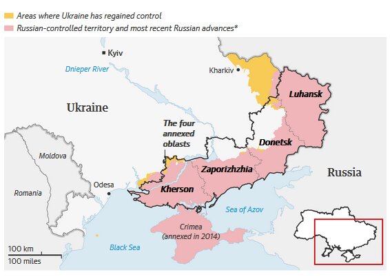 امضای حکم الحاق 4 منطقه اوکراین به روسیه (+عکس)