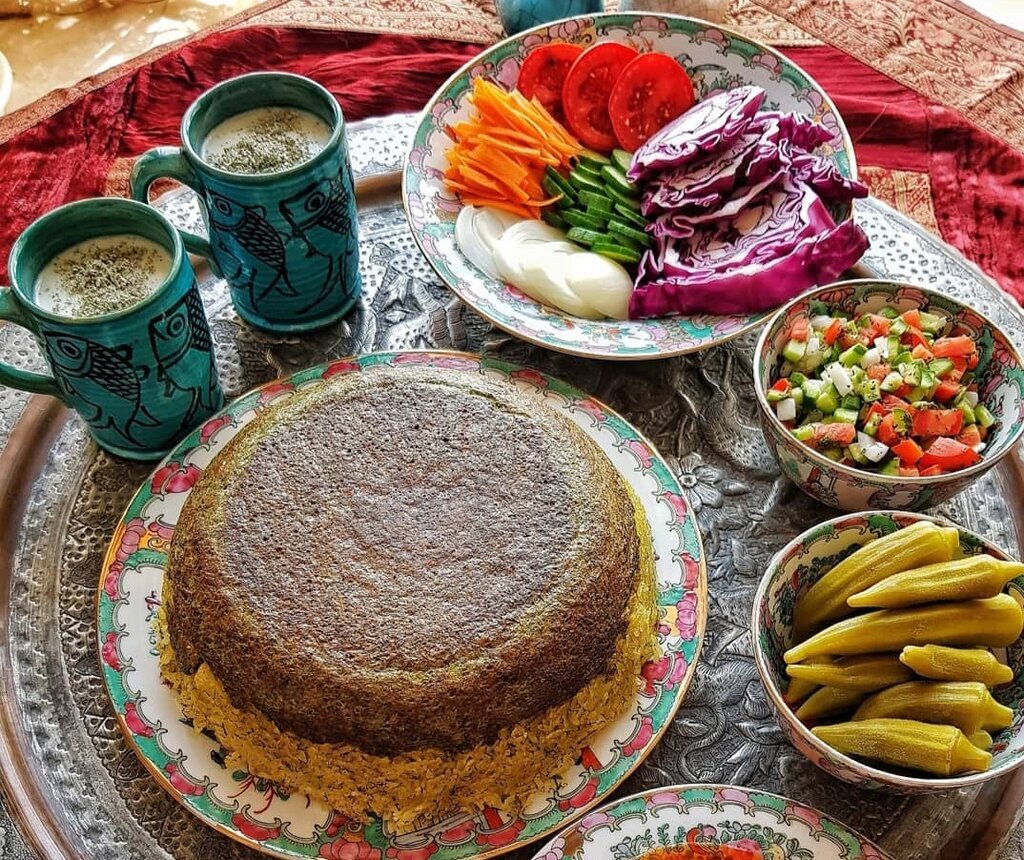 طرز تهیه ته چین کوکو سبزی طرز تهیه ته چین کوکو سبزی