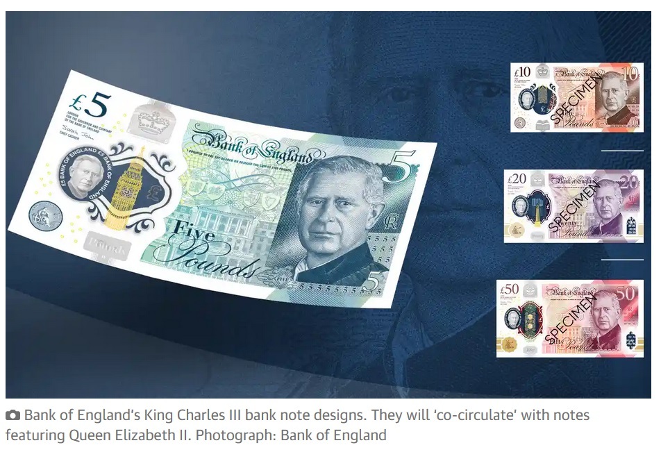اسکناس جدید انگلیس با تصویر