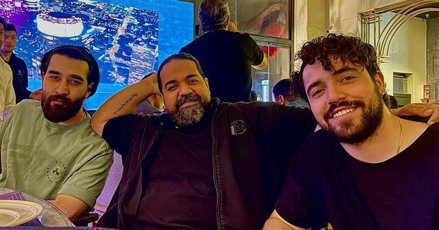 رضا صادقی + شروین حاجی پور + علی یاسینی (عکس) دیدار خواننده معروف پاپ با شروین حاجی پور و علی یاسینی (عکس)