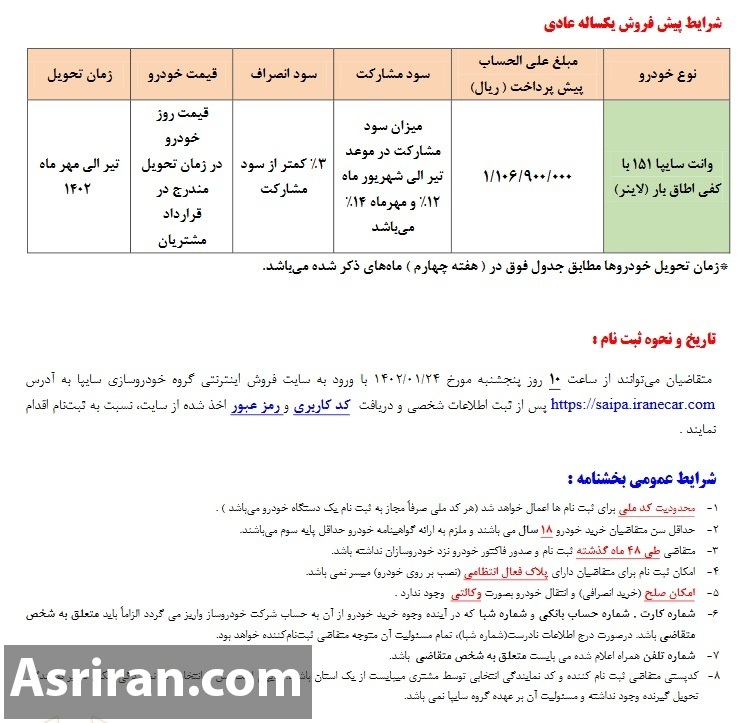 آغاز فروش وانت پراید ویژه فرودین 1402 (+جدول فروش) آغاز فروش وانت پراید ویژه فرودین 1402 (+جدول فروش)