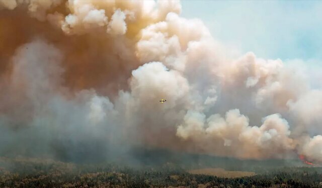 جنگل‌های کانادا در حال سوختن