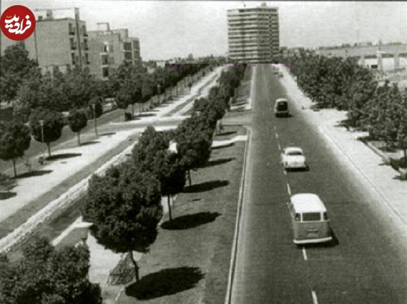 بلوار کشاورز؛ ۶۰ سال قبل (عکس)