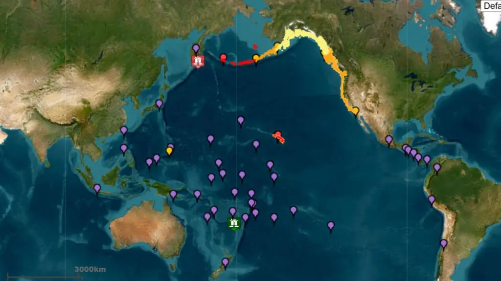 زلزله ۸.۸ ریشتری در شرق دور روسیه /  امواج سونامی به ارتفاع ۳ تا ۴ متر / هشدار سونامی و تخلیه در ساحل آمریکا و ژاپن / تخلیه نیروگاه اتمی فوکوشیما ژاپن